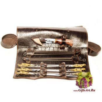 Шампура подарочные в подарочном наборе 