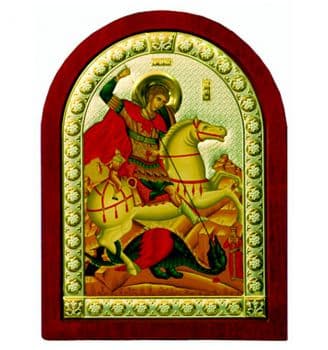 Икона Святой Георгий Победоносец Размер 16 х 13 см