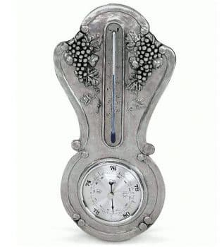 Барометр и термометр из олова в антикварном стиле Серия Меран  Artina SKS Австрия.