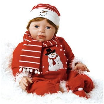 Виниловая рождественская кукла-мальчик Николай Ручная работа 55 см.  Авторская кукла США