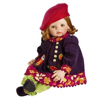 Виниловая коллекционная кукла Малышка Осень Ручная работа, 61 см.  Авторская кукла США