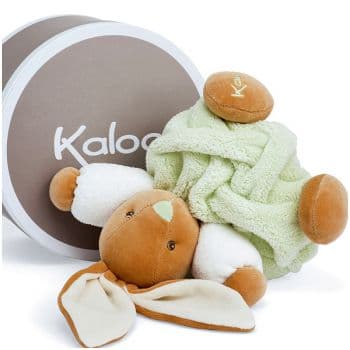 Заяц Kaloo мягкая игрушка Small Green Rabbit Высота 18 см Коллекция Kaloo Plume Франция