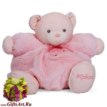 Мишка Kaloo мягкая игрушка Large Pink Bear Высота 30 см Коллекция Kaloo PERLE Франция