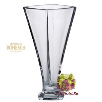 Ваза Богемское стекло Crystalite Bohemia Высота 28 см Чехия