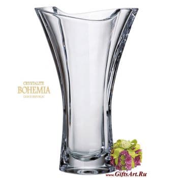 Ваза Богемское стекло Crystalite Bohemia Высота 25,5 см Чехия