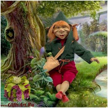 Виниловая кукла Fachan - забирает негативную энергию, излучает положительную. Высота 28 см. Магическая кукла. Испания