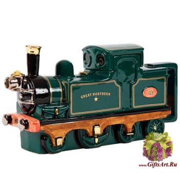 Заварочный чайник фарфоровый подарочный Паровоз Северный путь. Большой. Англия
