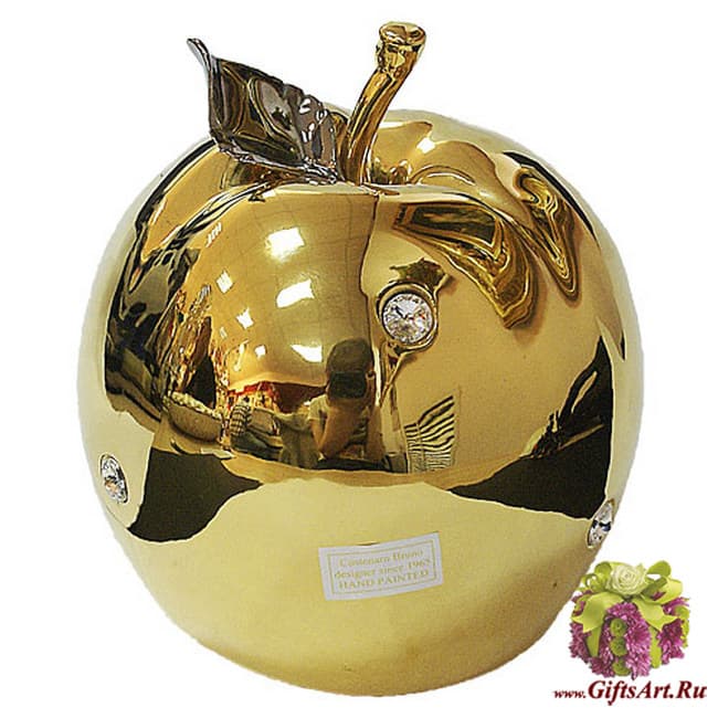 Купить золотое яблоко интернет магазин. Фигурка декоративная яблоко. Статуэтка золотое яблоко. Яблоко из керамики.