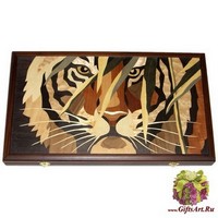 Эксклюзивные нарды &quot;Тигр в камышах&quot;