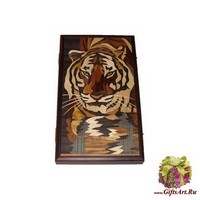 Эксклюзивные нарды &quot;Тигр пьющий&quot;