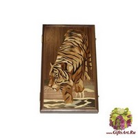 Эксклюзивные нарды &quot;Тигр у реки&quot;