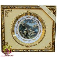 Картина фарфоровая панно Богини и ангелы. Длина 69 см. Италия