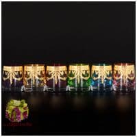 Набор 6 стопок 60 мл для водки Анжела Арлекино. Crystalite Bohemia. Чехия