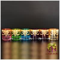 Набор 6 бокалов 280 мл для виски Анжела Арлекино. Crystalite Bohemia. Чехия