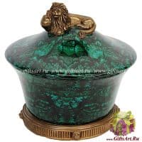 Конфетница. Фарфор и бронза. Декор Хозяйка медной горы. Ручная работа. Размер 20 см