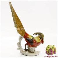 Фазан. Фарфор и бронза. Ручная работа. Высота 22 см