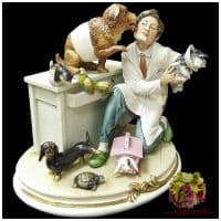 Статуэтка фарфоровая &quot;Доктор Айболит. Ветеринар&quot;. Высота 23 см. Porcellane Principe Италия