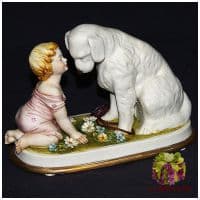 Статуэтка фарфоровая &quot;Близкие друзья&quot;. Размер 16 см. Porcellane Principe Италия