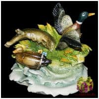 Статуэтка фарфоровая &quot;Пара уток&quot;. Размер 12 см. Porcellane Principe Италия