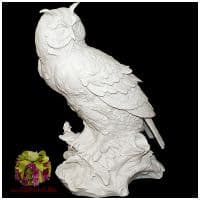 Статуэтка фарфоровая &quot;Белая сова&quot;. Размер 40 см. Porcellane Principe Италия