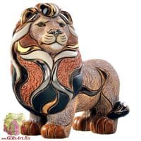 Лев De Rosa Rinconada. Керамическая фигурка. Длина 18 см