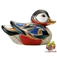 Дикая уточка. Керамическая фигурка De Rosa Rinconada Длина 9 см