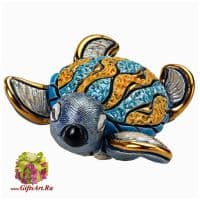 Морская черепаха Хоксбилла малыш De Rosa Rinconada. Керамическая фигурка. Длина 9 см