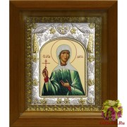 Икона освященная &quot;Дарья ,Дария мученица&quot;,14x18 см, в деревянном киоте 20x24 см, 20x24 см