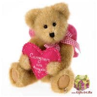 Медведица Ангел с сердцем. Мягкая игрушка Boyds. Высота 20 см
