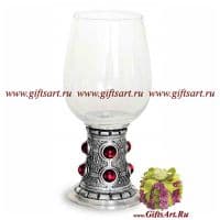 Бокал для вина оловянный серия Рубин Высота 12,5 см Artina Австрия