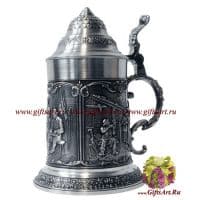 Кружка для пива На закате. Олово. Высота 18 см. 0,5 литра. Artina Австрия