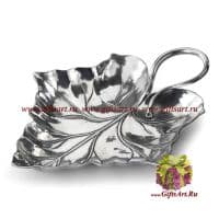 Блюдо оловянное большое Лист. Олово. Длина 31 см. Artina Австрия Блюдо оловянное большое Лист. Олово. Длина 31 см. Artina Австрия