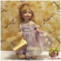 Итальянская фарфоровая кукла Montedragone Luisella Луизелла. Высота 17 см.