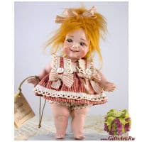 Итальянская фарфоровая кукла Montedragone Rosina B Розина Б. Высота 16 см.