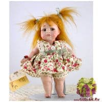 Итальянская фарфоровая кукла Montedragone Rosina C Розина Ц. Высота 16 см.