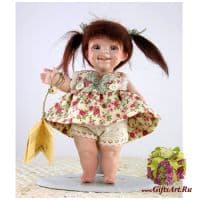 Итальянская фарфоровая кукла Montedragone Rosina F Розина Ф. Высота 16 см.