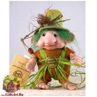 Кукла фарфоровая Montedragone Prataioli L. Высота 10 см. Италия