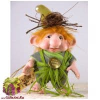 Кукла фарфоровая Montedragone Prataioli O. Высота 10 см. Италия