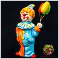 Клоун с шарами. Керамика. Высота 11,5 см. Ручная роспись. Россия Клоун с шарами. Керамика. Высота 11,5 см. Ручная роспись. Россия