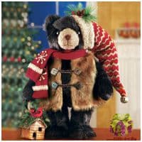 Рождественский медведь. Серия Друзья Деда Мороза. Высота 40 см