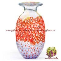 Ваза Millefiori Clear. Цветное стекло. Высота 40 см. Ручная работа Ваза Millefiori Clear. Цветное стекло. Высота 40 см. Ручная работа