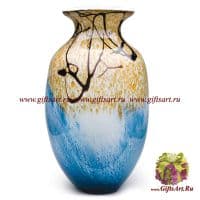 Ваза Oceana. Цветное стекло. Высота 40 см. Ручная работа