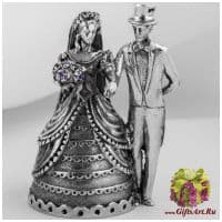 Колокольчик свадебный из серебра. Серебро 925 пробы. Россия.