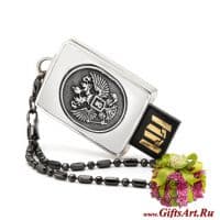 Флэшка из серебра Держава флешка 32Гб. Серебро 925 пробы. Россия.