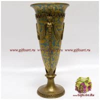 Ваза. Фарфор и бронза. Коллекция Небесные гирлянды. Ручная работа. Высота 46 см