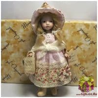 Кукла фарфоровая Montedragone Anita Анита. Высота 21 см. Италия