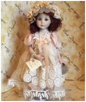 Итальянская фарфоровая кукла MARILENA Мариелена Высота 28 см. Италия Montedragone  Ручная работа