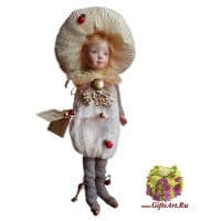 Кукла фарфоровая Montedragone Mushroom D Мухоморчик D Высота 24 см. Италия