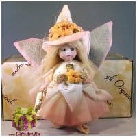 Итальянская фарфоровая кукла Montedragone Fata Fiorella Фея Фиорелла. Высота 15 см.