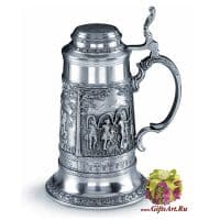 Оловянная кружка Bayern 1 литр, 25 см, Австрия. Artina